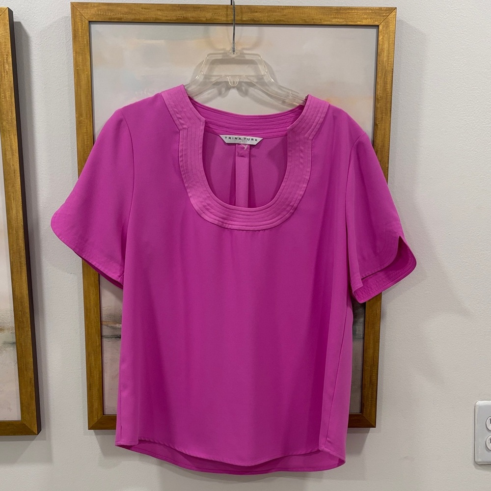 Trina Turk Pink Blouse M